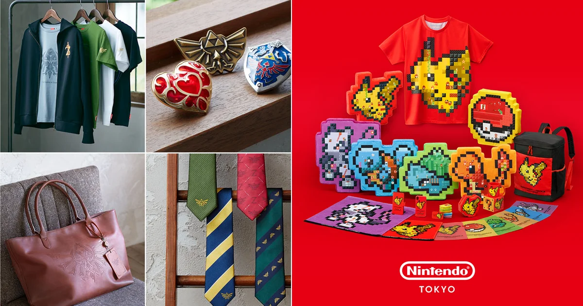 Beautiful Zelda, awesome Pokémon/Mario crossover merch are Nintendo Tokyo shop exclusives【Pics】