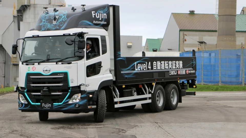 Volvo unit demonstrates driverless truck in Japan
