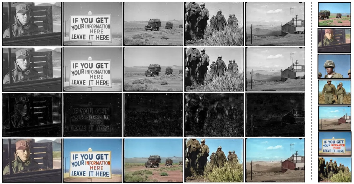 Attention Please! Remastering Vintage Films With Temporal Source-Reference Attention Networks