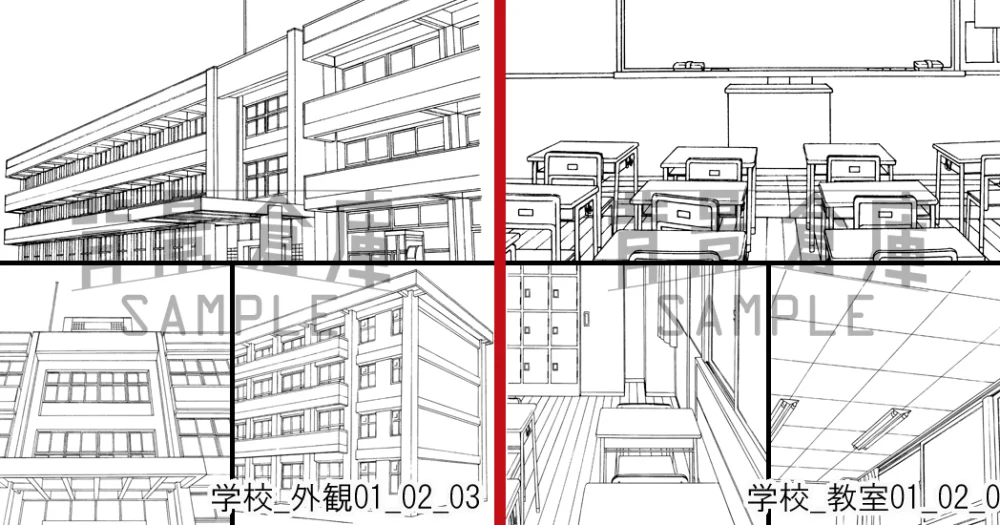 Want to be a manga artist, but can’t draw backgrounds? Website has environments you can download