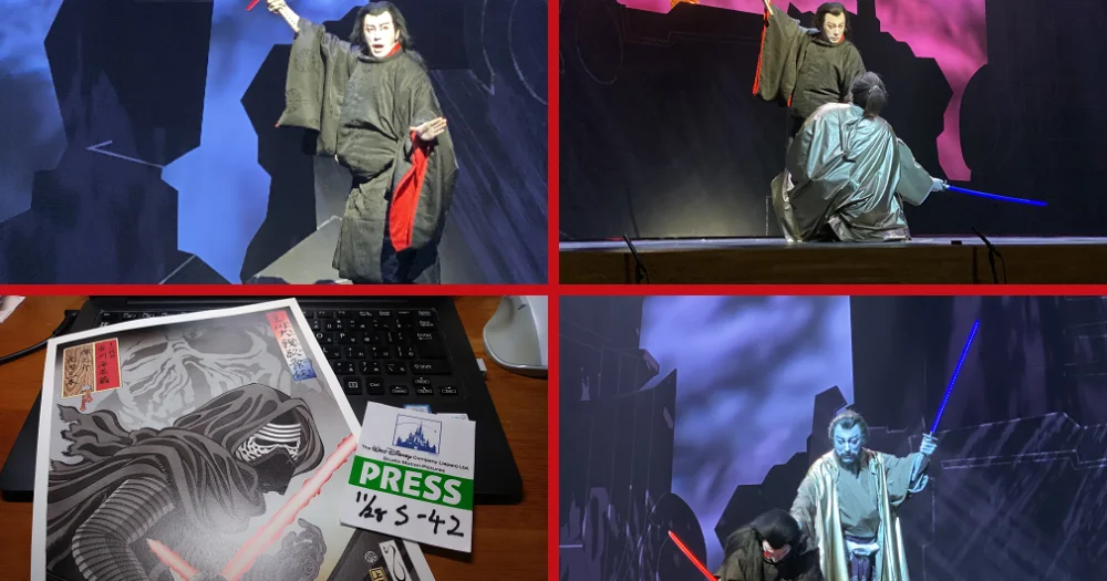 Star Wars becomes a kabuki play as we attend Kairennosuke and the Three Shining Swords in Tokyo