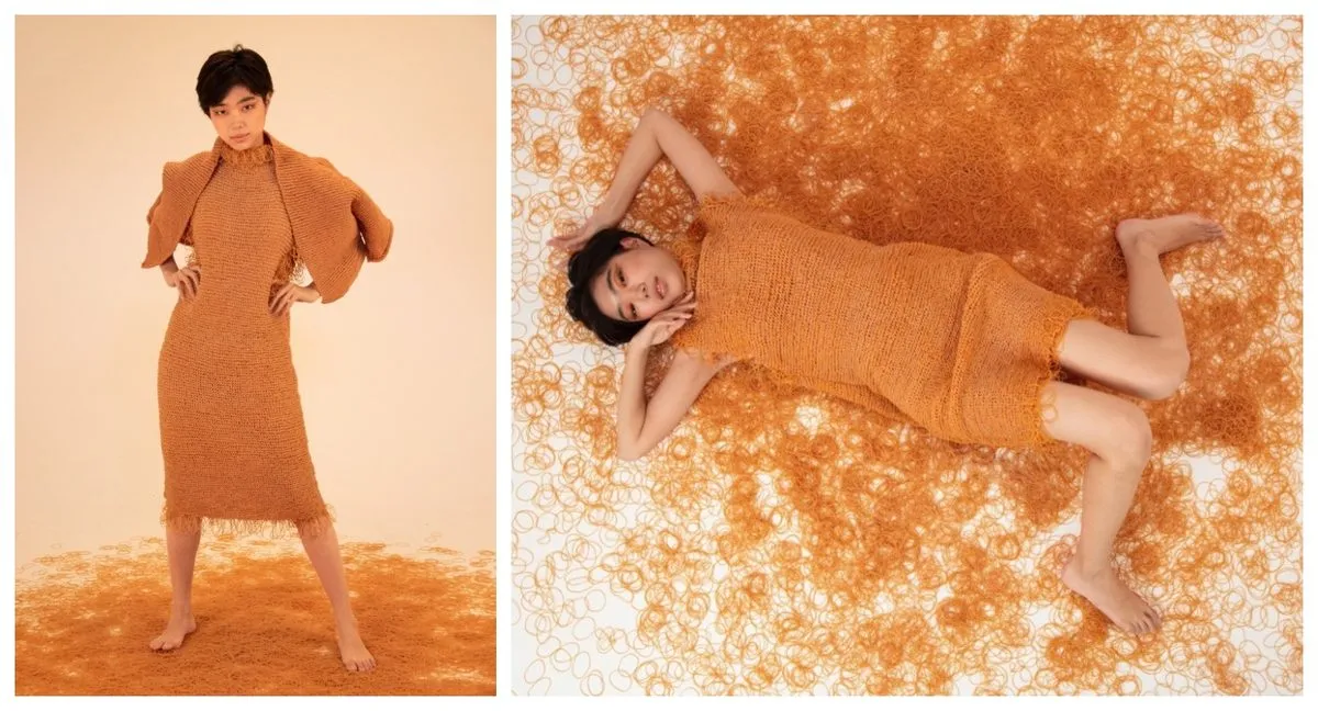 Rubber Collection: Garments Made From Knitted Rubber Bands