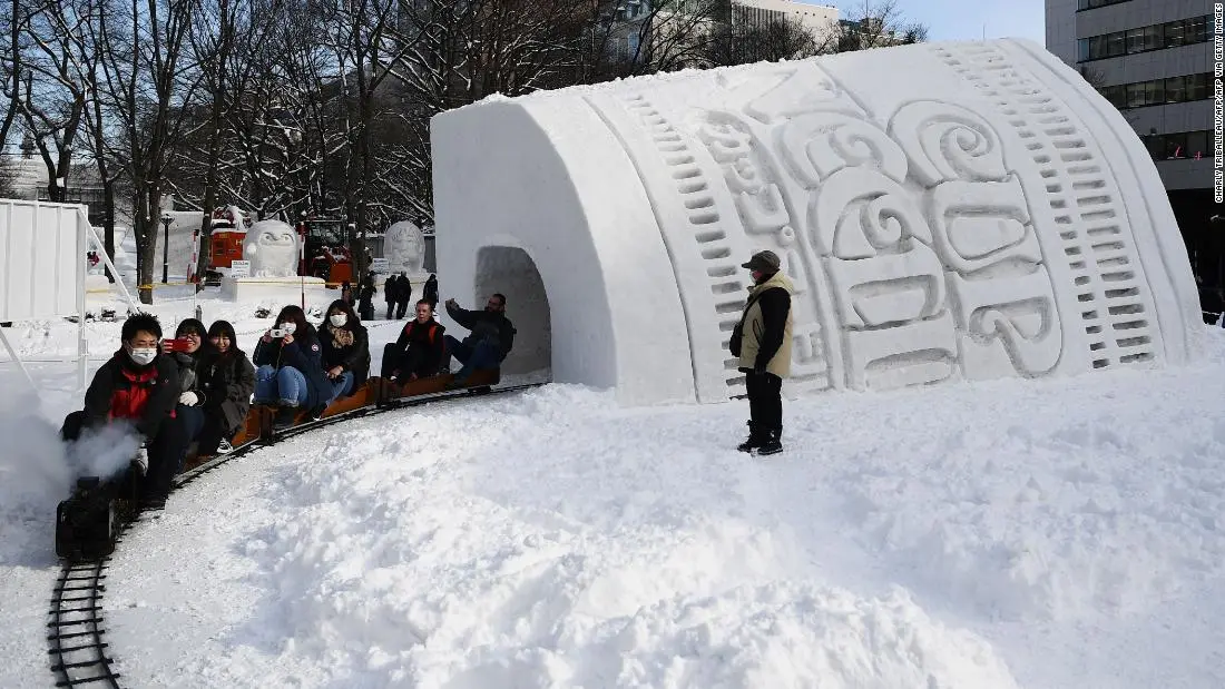 Japan's Sapporo Snow Festival had to import its snow this year