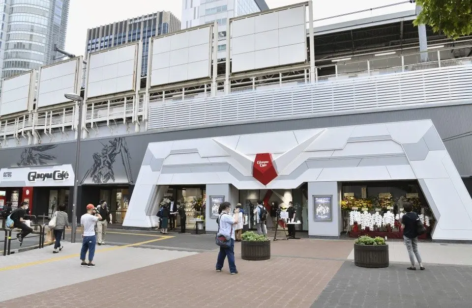Revamped "Gundam" theme cafe opens in Tokyo's Akihabara district