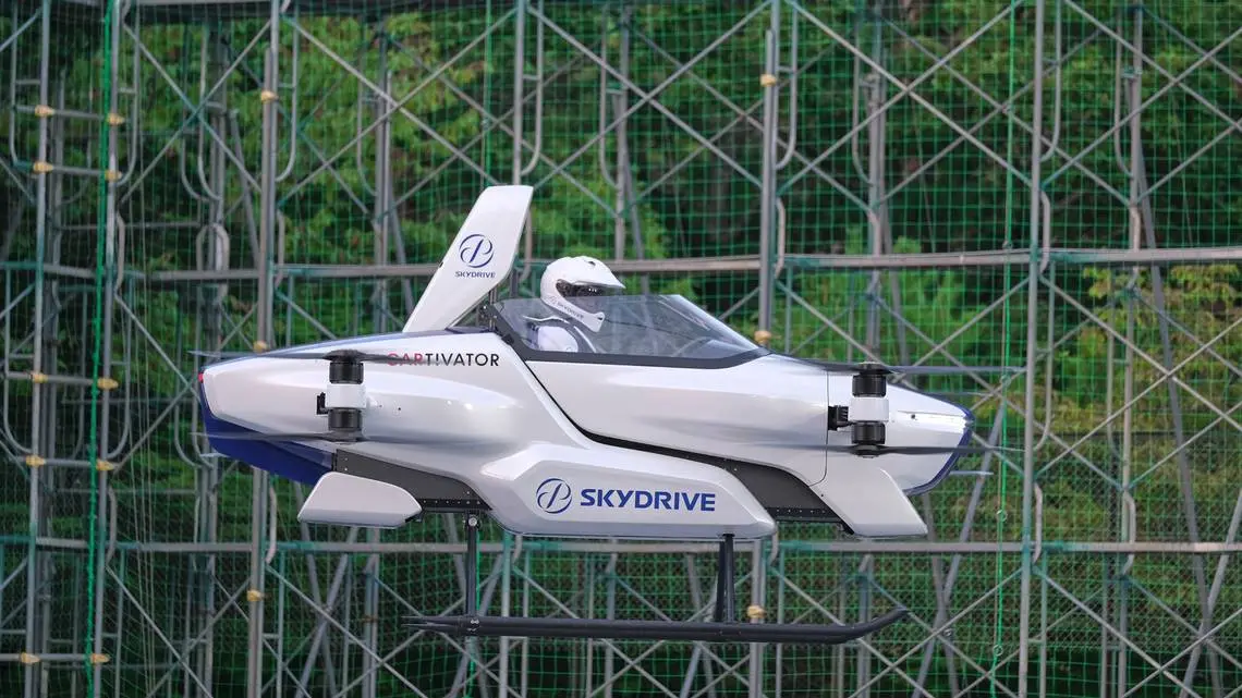 Japan’s ‘flying car’ gets off ground, with a person aboard
