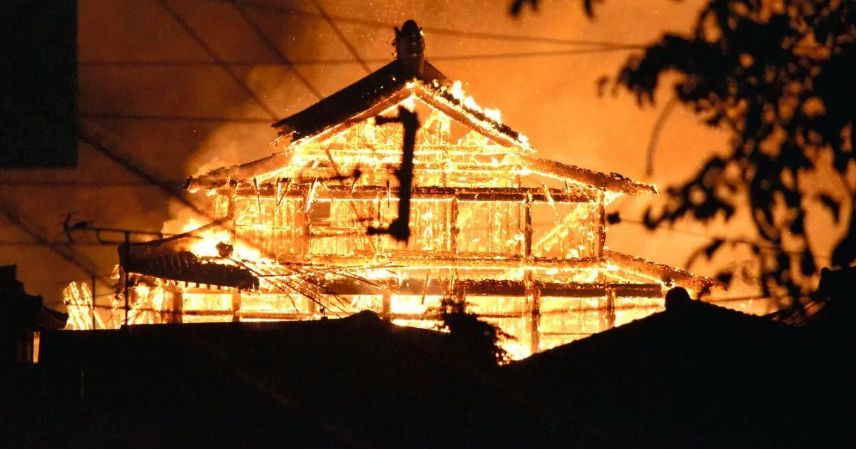 Horror as inferno consumes Japan's 600-year-old World Heritage site Shuri Castle