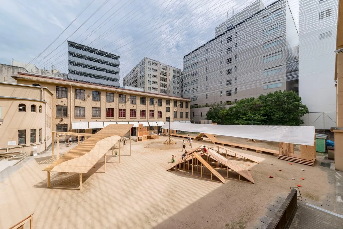 Pop-up pavilions for kissing and "dangerous play" draw attention to rules of privately-owned public spaces