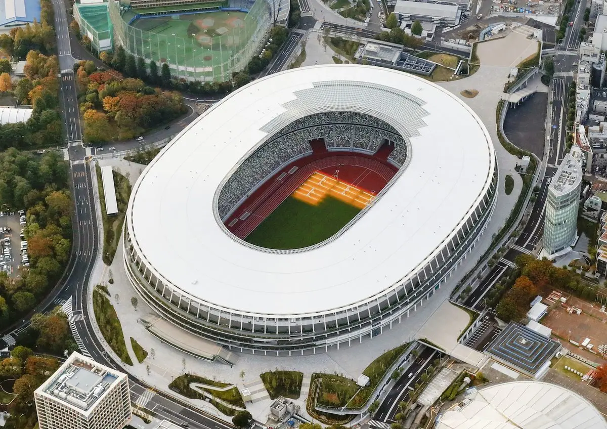Construction of stadium for 2020 Tokyo Olympics completed at cost of ¥157 bil