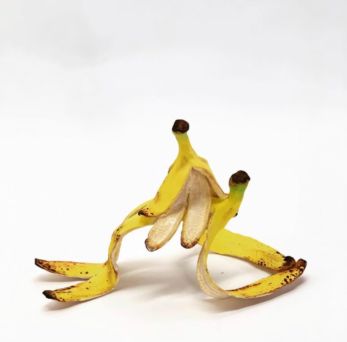 Whimsical Ceramic Banana Peel Art by Koji Kasatani